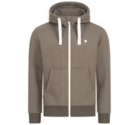 Kapuzensweatshirt DEPROC ACTIVE "FinnCMYK II MEN", Damen, Gr. L (52), braun, 50% Baumwolle; 50% Polyester, bequem, angesetztes Bündchen, Sweatshirts, weiche Fleecejacke mit Kängurutasche (88646410-L) 