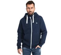 Kapuzensweatshirt DEPROC ACTIVE "FinnCMYK II MEN", Herren, Gr. M (50), blau (navy), 50% Baumwolle; 50% Polyester, bequem, angesetztes Bündchen, Sweatshirts, weiche Fleecejacke mit Kängurutasche (28407