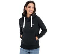 Kapuzensweatshirt DEPROC ACTIVE "HildaCMYK II WOMEN", Damen, Gr. 44L, schwarz, 50% Baumwolle, 50% Polyester, bequem, angesetztes Bündchen, Sweatshirts Kapuzensweatshirt, weiche Fleecejacke mit Känguru