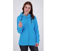 Kapuzensweatshirt DEPROC ACTIVE "LAC DANA WOMEN", Damen, Gr. 36/38 (M), blau, 60% Baumwolle; 40% Polyester, bequem, angesetztes Bündchen, Sweatshirts, in lässigem Oversized-Schnitt (65142837-38) blau