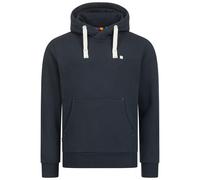Kapuzensweatshirt DEPROC ACTIVE "LinusCMYK II MEN", Herren, Gr. L (52), blau (navy), 50% Baumwolle; 50% Polyester, bequem, angesetztes Bündchen, Sweatshirts, weiche Fleecejacke mit Kängurutasche (1147