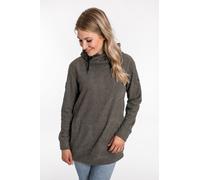Kapuzensweatshirt DEPROC ACTIVE "SWEAT ALBERTA WOMEN", Damen, Gr. 36 (S), grau (anthrazit), Jersey, 100% Polyester, bequem hüftbedeckend, angesetztes Bündchen, Sweatshirts Sportbekleidung Zip-Hoodie O