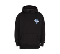 Kapuzensweatshirt DROPSIZE "Dropsize BLUE BALLOON HOODIE", Herren, Gr. S, schwarz, 70% Baumwolle, 30% Polyester, bedruckt, Rundhals, Sweatshirts (31410925-S) schwarz