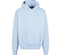 Kapuzensweatshirt DROPSIZE "Dropsize Herren Heavy Oversize Embo Hoodie", Herren, Gr. S, babyblau, 70% Baumwolle, 30% Polyester, Sweatshirts Kapuzensweatshirt (14351806-S)