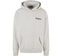 Kapuzensweatshirt DROPSIZE "Dropsize Herren Heavy Oversize Puffer Logo Backprint Hoodie", Herren, Gr. M, quitegrau, 70% Baumwolle, 30% Polyester, Sweatshirts (64905820-M) quitegrau