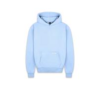 Kapuzensweatshirt DROPSIZE "Dropsize Herren Super Heavy Blank Hoodie", Herren, Gr. S, blau (babyblau), 80% Baumwolle, 20% Polyester, unifarben, Rundhals, Sweatshirts (52926464-S) babyblau