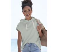Kapuzensweatshirt ELBSAND "Catia" Gr. M (38), grün (hellgrün) Damen Sweatshirts (65400263-M)