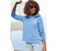 ELBSAND Kapuzensweatshirt Damen azurblau Gr.XXL