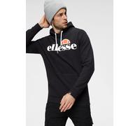 Kapuzensweatshirt ELLESSE "SL GOTTERO OH HOODY", Herren, Gr. S, schwarz, Obermaterial: 80% Baumwolle, 20% Polyester, Basic hüftlang, Bündchen, Sweatshirts (79145809-S) schwarz