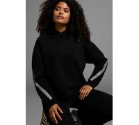 Kapuzensweatshirt FAYN SPORTS, Damen, Gr. 40/42, schwarz, Sweatware, Obermaterial: 60% Baumwolle, 40% Polyester. Kapuzenfutter: 100% Baumwolle, aufgeraut, unifarben, oversize, Sweatshirts, Weiches ove