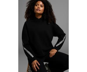 Kapuzensweatshirt FAYN SPORTS, Damen, Gr. 44/46, schwarz, Sweatware, Obermaterial: 60% Baumwolle, 40% Polyester. Kapuzenfutter: 100% Baumwolle, aufgeraut, unifarben, oversize, Sweatshirts, Weiches ove