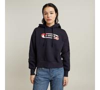 G-Star RAW Old Skool Logo Loose Hoodie Dunkelblau M D25519-D427-3873-M