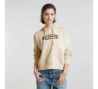 G-Star RAW Old Skool Logo Loose Hoodie Weiß XL D25519-D427-127-XL