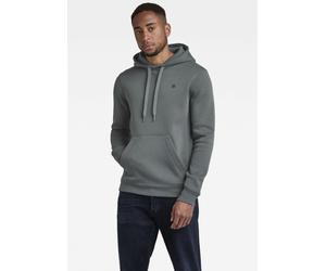 Kapuzensweatshirt G-STAR "Premium Hoody", Herren, Gr. XXL, grau (graphite), Sweatware, Obermaterial: 55% Baumwolle, 45% Polyester, unifarben, normal, Bündchen, Sweatshirts (37786954-XXL) graphite