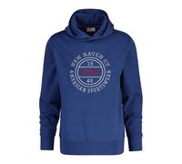 Kapuzensweatshirt GANT "GRAPHIC HOODIE", Herren, Gr. XXL, vintage blau, Sweatware, Obermaterial: 80% Baumwolle, 20% Polyester, unifarben, regular fit normal, Rundhals, eingesetzt Rippbündchen, Sweatsh