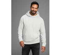 Kapuzensweatshirt H.I.S, Herren, Gr. 3XL (64/66), grau, angeraute Sweatware, Obermaterial: 60% Baumwolle, 40% Polyester, bedruckt, unifarben, washed, regular fit, Bündchen, Sweatshirts Kapuzensweatshi