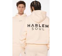 Kapuzensweatshirt HARLEM SOUL, Damen, Gr. S, beige (cream), Material: 65% Baumwolle, 35% Polyester, bedruckt, regular fit, Rundhals, eingesetzt Rippbündchen, Sweatshirts, mit weicher Innenseite (18635
