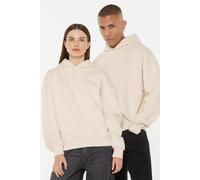 Kapuzensweatshirt HARLEM SOUL, Damen, Gr. S, beige (ecru), Material: 65% Baumwolle, 35% Polyester, unifarben, oversize, Rundhals, eingesetzt Rippbündchen, Sweatshirts, mit überschnittenen Schultern (8