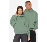 Kapuzensweatshirt HARLEM SOUL, Damen, Gr. S, grün (jade grün), Material: 65% Baumwolle, 35% Polyester, unifarben, oversize, Rundhals, eingesetzt Rippbündchen, Sweatshirts, mit überschnittenen Schulter
