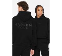 Kapuzensweatshirt HARLEM SOUL, Damen, Gr. XL, schwarz, angeraute Sweatware, Material: 65% Baumwolle, 35% Polyester, bedruckt, regular fit normal, Rundhals, eingesetzt Rippbündchen, Sweatshirts, mit we