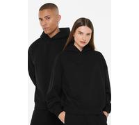 Kapuzensweatshirt HARLEM SOUL, Damen, Gr. XL, schwarz, Material: 65% Baumwolle, 35% Polyester, unifarben, oversize, Rundhals, eingesetzt Rippbündchen, Sweatshirts, mit überschnittenen Schultern (13968