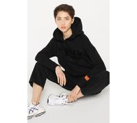 Kapuzensweatshirt HARLEM SOUL, Damen, Gr. XXL, schwarz, Material: 65% Baumwolle, 35% Polyester, bestickt, regular fit, Rundhals, eingesetzt Rippbündchen, Sweatshirts (74369701-XXL) schwarz