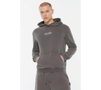 Kapuzensweatshirt HARLEM SOUL, Herren, Gr. L, grau (asphalt), Sweatware, Material: 100% Baumwolle, bedruckt, relaxed fit normal, Rundhals, eingesetzt Rippbündchen, Sweatshirts, mit Kängurutasche (4278