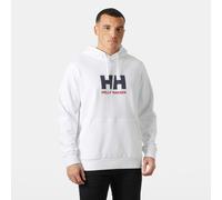 Kapuzensweatshirt HELLY HANSEN "HH LOGO HOODIE 3.0", Herren, Gr. M, weiß, Obermaterial: 100% Baumwolle, Sweatshirts, sportliche Passform, mit Kängurutasche (96299209-M) weiß