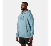 Kapuzensweatshirt HELLY HANSEN "HH LOGO HOODIE 3.0", Herren, Gr. M, windy blau, Obermaterial: 100% Baumwolle, Sweatshirts, sportliche Passform, mit Kängurutasche (14751711-M) windy blau