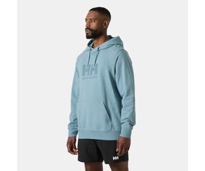 Kapuzensweatshirt HELLY HANSEN "HH LOGO HOODIE 3.0", Herren, Gr. S, blau (windy blau), Obermaterial: 100% Baumwolle, Sweatshirts, mit Kängurutasche, sportliche Passform (14751711-S) windy blau