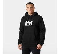 Kapuzensweatshirt HELLY HANSEN "HH LOGO HOODIE 3.0", Herren, Gr. XL, schwarz, Obermaterial: 100% Baumwolle. Futter: 100% Baumwolle, Sweatshirts Kapuzensweatshirt, mit verstellbarer Kapuze, Kängurutasc