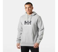 Kapuzensweatshirt HELLY HANSEN "HH LOGO HOODIE 3.0", Herren, Gr. XXL, grau melange, Obermaterial: 100% Baumwolle. Futter: 100% Baumwolle, Sweatshirts Kapuzensweatshirt, mit verstellbarer Kapuze, Kängu