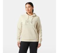Kapuzensweatshirt HELLY HANSEN "W HH LOGO HOODIE", Damen, Gr. M, cream, Obermaterial: 100% Baumwolle, normal, Rundhals, Sweatshirts, sportlicher Schnitt, für Outdoormode und Streetwear (50567760-M) cr