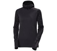 Kapuzensweatshirt Helly Hansen W LIFA MERINO MIDW BLC HOODIE (BLACK GRAPE ARC REFLECT AO) Damen M