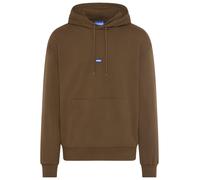 Kapuzensweatshirt HUGO BLUE "Nalonso", Herren, Gr. XL, schwarz braun208, Sweatware, Obermaterial: 100% Baumwolle, relaxed fit normal, hoch geschlossener Ausschnitt, weit Bündchen, Sweatshirts (7254382