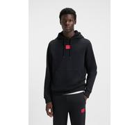 Kapuzensweatshirt HUGO "Daratschi", Herren, Gr. XL, schwarz001, Sweatware, Obermaterial: 100% Baumwolle, unifarben, regular fit normal, Rundhals, Rippbündchen, Sweatshirts, Kapuze mit Kordelzug, Regul