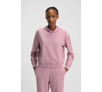 Kapuzensweatshirt HUGO UNDERWEAR "SHUFFLE_HOODIE", Damen, Gr. XS, open pink 696, Sweatware, Obermaterial: 48% Baumwolle, 48% Modal, 4% Elasthan, relaxed fit, hoch geschlossener Ausschnitt, weit Bündch