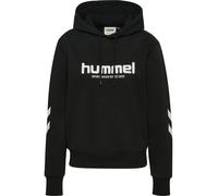 Kapuzensweatshirt HUMMEL "hmlLEGACY 2.0 W HOODIE", Damen, Gr. M, schwarz, angeraute Sweatware, Obermaterial: 60% Baumwolle, 40% Polyester, normal, angesetztes Bündchen, Sweatshirts, mit verstellbarer