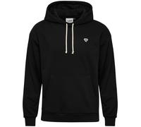 Kapuzensweatshirt HUMMEL "hmlLOOSE HOODIE BEE", Damen, Gr. XXL, schwarz, angeraute Sweatware, Obermaterial: 84% Baumwolle, 16% Polyester, Sweatshirts, sportlicher Stil, mit Kapuze, aus Baumwolle und P