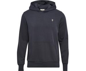 Kapuzensweatshirt HUMMEL "HMLPULSE SWEAT HOODIE", Herren, Gr. M, grau (ebony), Obermaterial: 60% Baumwolle, 40% Polyester, normal normal, Sweatshirts, mit gesticktem Chevron-Logo, aus weichem Sweatsto