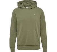Kapuzensweatshirt HUMMEL "HMLPULSE SWEAT HOODIE", Herren, Gr. XXL (56), deep lichen grün, Obermaterial: 60% Baumwolle, 40% Polyester, normal normal, Sweatshirts, normale Passform, mit Kapuze, mit ange