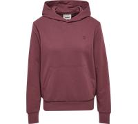 Kapuzensweatshirt HUMMEL "HMLPULSE W SWEAT HOODIE", Damen, Gr. L (40), lila (nocturne), Obermaterial: 70% Baumwolle, 21% Polyester, 9% Viskose, normal normal, Sweatshirts, mit gesticktem Chevron-Logo,