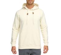 Kapuzensweatshirt INDICODE "INSalupe Hoodie", Herren, Gr. XL, weiß aspargus, Sweatware, Obermaterial: 100% Baumwolle, unifarben, regular fit hüftlang, Rundhals, Sweatshirts Kapuzensweatshirt (66112353