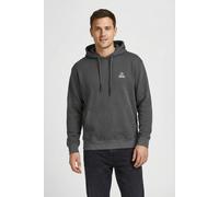 Kapuzensweatshirt JACK & JONES "JCOFLARE BACK PHOTO PRINT SWEAT HOOD", Herren, Gr. L, pavement, angeraute Sweatware, Obermaterial: 100% Baumwolle, unifarben, relaxed fit, Rippbündchen, Sweatshirts (72