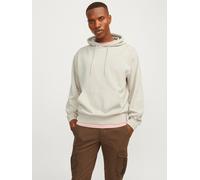 Kapuzensweatshirt JACK & JONES "JJECHARGE SWEAT HOOD NOOS", Herren, Gr. S, gelb (moonbeam), angeraute Sweatware, Obermaterial: 60% Baumwolle, 40% Polyester, unifarben, loose fit taillenbedeckt, ohne A