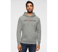 Jack & Jones Logo Kapuzenpullover L Light Grey Melange (Herstellerartikelnummer: 12137054-LightGreyMelange-L)