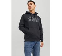 JACK & JONES Herren Hoodie Kapuzenpullover Pullover Hoody JJECORP - S M L XL XXL, Größe:XL, Farbe:Black Large Print/W Black 12152840
