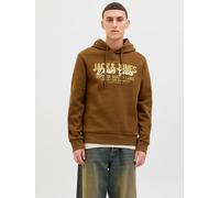 Jack & Jones JJELOGO SWEAT HOOD 2 COL S 12279649 Monks Robe (896439) Braun S