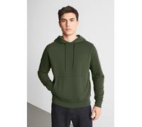 Kapuzensweatshirt JACK & JONES "JJESTAR BASIC SWEAT HOOD NOOS", Herren, Gr. S, bunt (duffel bag), angeraute Sweatware, Obermaterial: 70% Baumwolle, 30% Polyester, unifarben, relaxed fit, Rundhals, Rip