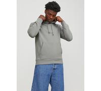 Kapuzensweatshirt JACK & JONES "JJESTAR BASIC SWEAT HOOD NOOS", Herren, Gr. S, grau (ultimate grau), angeraute Sweatware, Obermaterial: 70% Baumwolle, 30% Polyester, unifarben, relaxed fit, Rundhals,